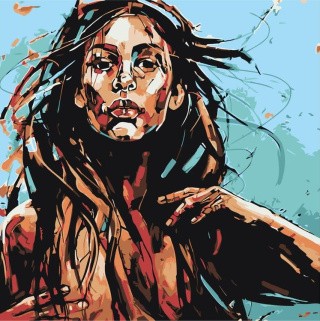 Картина по номерам «Стальная леди» Картина по номерам «Стальная леди»