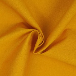 Ткань Поплин стрейч, 1 м х 150 см, 125 г/м², цвет: горчица, TBY