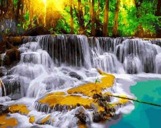 Картина по номерам «Тайский водопад»