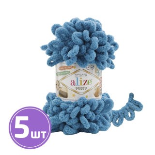 Пряжа ALIZE Puffy (294), шторм, 5 шт. по 100 г Пряжа ALIZE Puffy (294), шторм, 5 шт. по 100 г