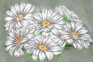 Рисунок на ткани «Ромашки» Рисунок на ткани «Ромашки»