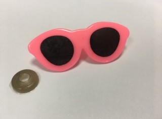 Очки пластиковые, розовые, 20 шт.