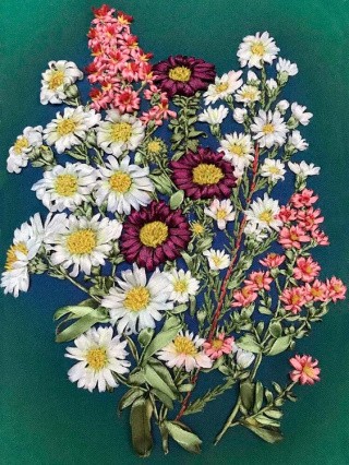 Вышивка лентами «Полевые цветы»