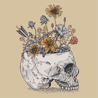 Картина по номерам «Череп» Картина по номерам «Череп»