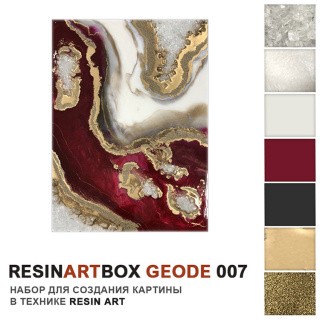 Набор срез камня смолой ResinArtBox Geode 007