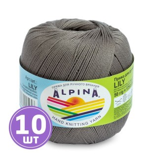 Пряжа Alpina LILY (232), серый, 10 шт. по 50 г Пряжа Alpina LILY (232), серый, 10 шт. по 50 г
