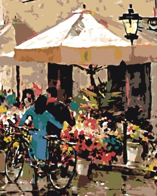 Картина по номерам «Цветочная палатка» Картина по номерам «Цветочная палатка»