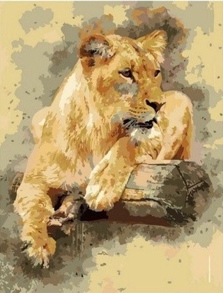 Картина по номерам «Львица» Картина по номерам «Львица»