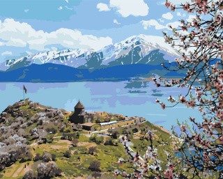 Картина по номерам «Турция: монастырь на озере Ван»