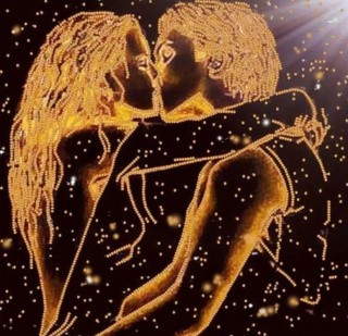 Рисунок на ткани «Неземная любовь»