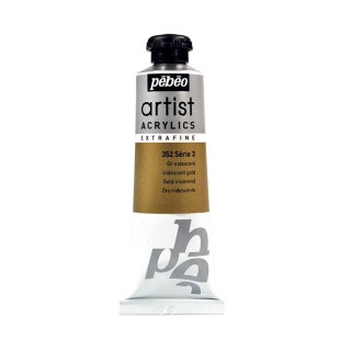 Краска акриловая Pebeo Artist Acrylics extra fine №3 металлик (Под золото), 37 мл