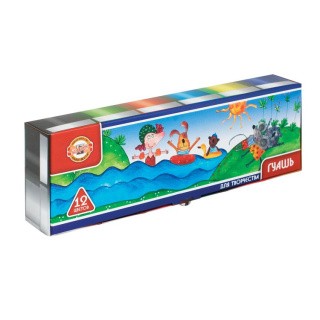 Гуашь Koh-i-Noor, 12 цв. по 25 мл, без кисти Гуашь Koh-i-Noor, 12 цв. по 25 мл, без кисти