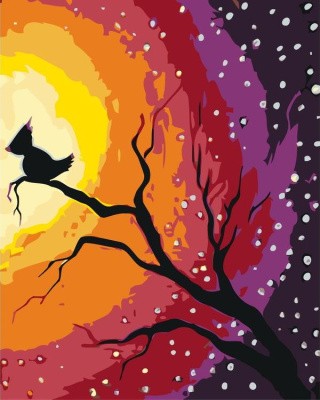 Картина по номерам «Птичка на ветке 2» Картина по номерам «Птичка на ветке 2»