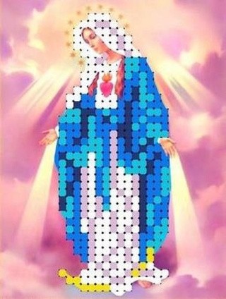 Рисунок на ткани «Святая Дева Мария»