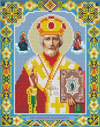 Алмазная вышивка «Икона Николай Чудотворец»