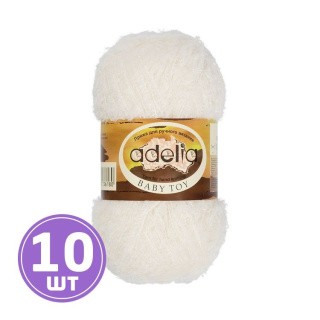 Пряжа Adelia BABY TOY (01), белый, 10 шт. по 50 г