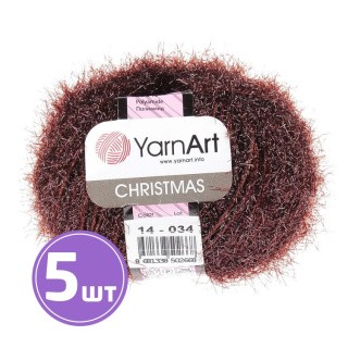 Пряжа YarnArt Christmas (14), махагон, 5 шт. по 50 г