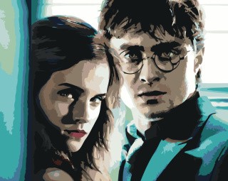 Картина по номерам «Гарри Поттер и Гермиона» Картина по номерам «Гарри Поттер и Гермиона»