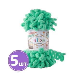 Пряжа ALIZE Puffy (741), мята, 5 шт. по 100 г Пряжа ALIZE Puffy (741), мята, 5 шт. по 100 г