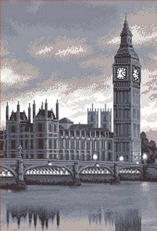 Рисунок на ткани «Лондон»