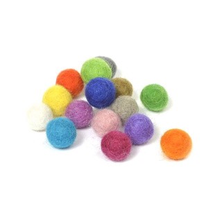 Шарики из войлока 10 мм, цв. mix 1, 15 шт. Шарики из войлока 10 мм, цв. mix 1, 15 шт.