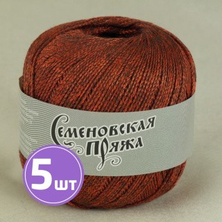 Пряжа Семеновская пряжа Mone (15539), махагон-морковный, 5 шт. по 100 г Пряжа Семеновская пряжа Mone (15539), махагон-морковный, 5 шт. по 100 г