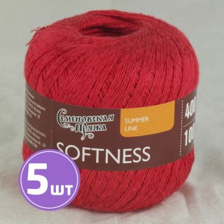 Пряжа Семеновская Softness (30171), гвоздика 5 шт. по 100 г