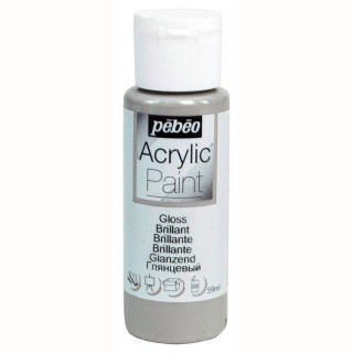 Краска акриловая Pebeo Acrylic Paint декоративная глянцевая (Серая сталь), 59 мл