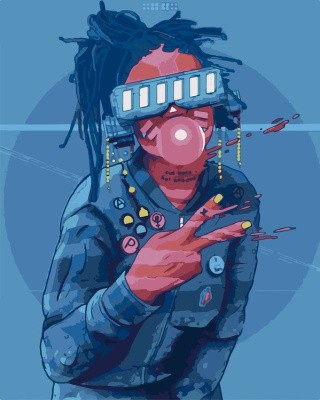 Картина по номерам «Киберпанк» Картина по номерам «Киберпанк»