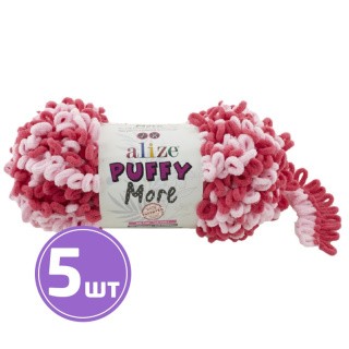 Пряжа ALIZE Puffy More (6274), розовый, 5 шт. по 150 г