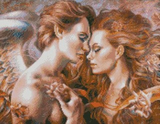 Алмазная вышивка «Любовь ангела» Алмазная вышивка «Любовь ангела»