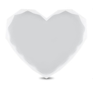 Силиконовый молд Epoxy Master Алмазное сердце, 12,5х10 см