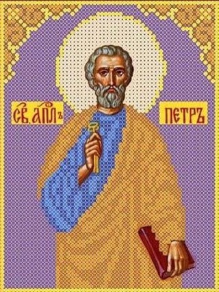 Рисунок на ткани «Святой Петр»