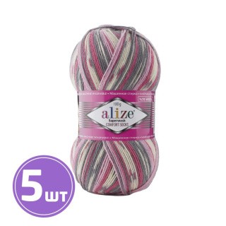 Пряжа ALIZE Superwash100 (7707), мультиколор, 5 шт. по 100 г