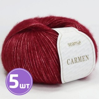 Пряжа SEAM CARMEN (13), вишня, 5 шт. по 50 г Пряжа SEAM CARMEN (13), вишня, 5 шт. по 50 г
