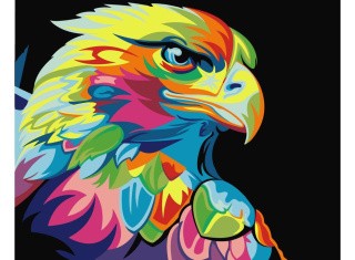 Картина цветным песком «Орел»