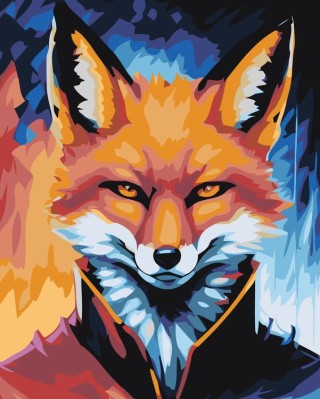 Картина по номерам «Воинственный лис»