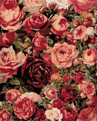 Картина по номерам «Красивые розы»