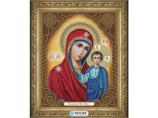 Схема для вышивки бисером «Икона Казанская Богородица»