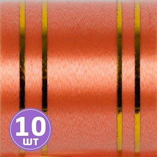 Подарочный бант, 10,5 см, 10 шт., цвет: оранжевый, Stilerra
