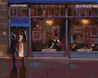 Картина по номерам «У ресторана» Картина по номерам «У ресторана»