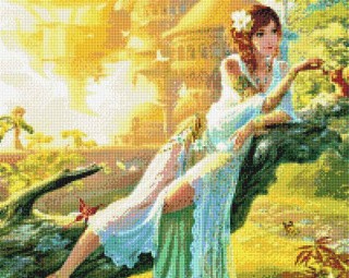 Алмазная вышивка «Мечтание леди» Алмазная вышивка «Мечтание леди»