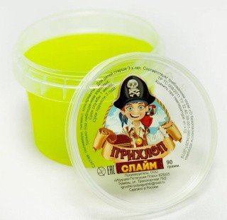 Слайм Прихлоп пират лайм, 90 гр Слайм Прихлоп пират лайм, 90 гр