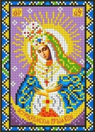Рисунок на ткани «Богородица Остробрамская»