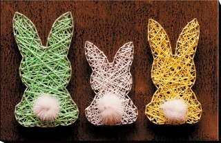 Набор для творчества STRING ART «Зайки»