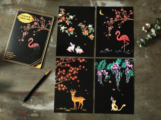 Набор скретч-открыток «Nature» (цветные)