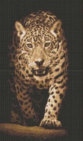 Рисунок на ткани «Хищники. Леопард»