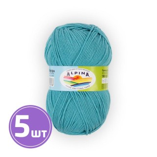 Пряжа Alpina VERA (48), бирюзовый, 5 шт. по 100 г Пряжа Alpina VERA (48), бирюзовый, 5 шт. по 100 г