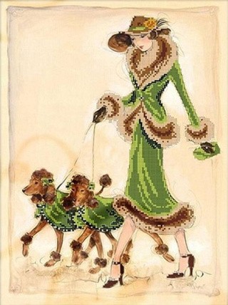 Рисунок на канве «Прогулка в зеленом» Рисунок на канве «Прогулка в зеленом»