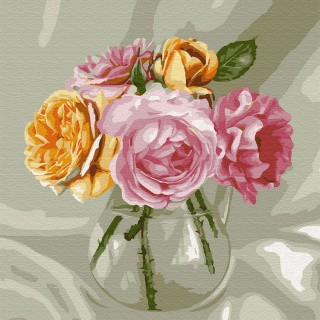 Картина по номерам «Бузин. Букет из роз»
